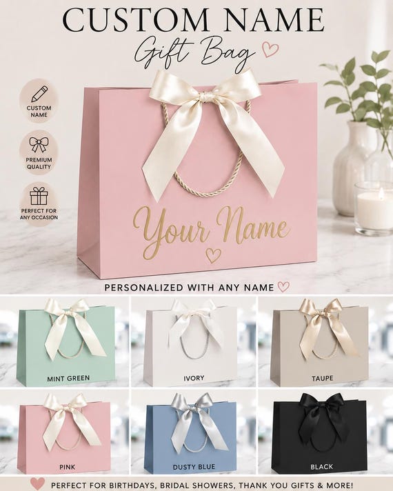 Custom Name Gift bag