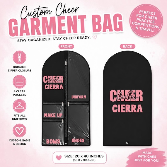 Custom cheer Garment bag