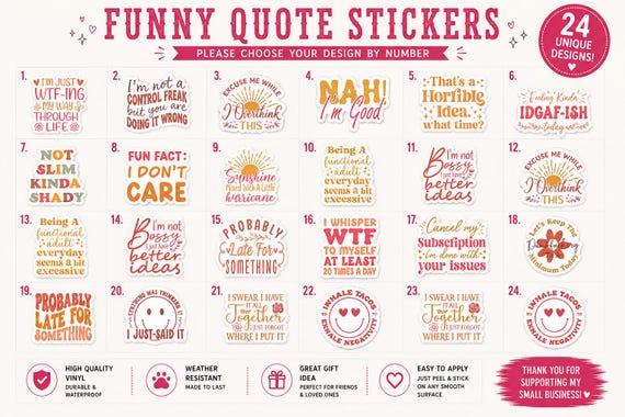 Funny Quote sticker