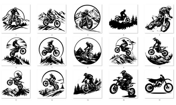 Motocross vinyl decal