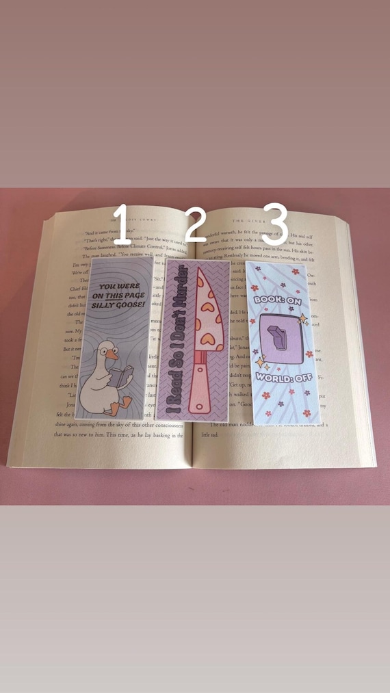 Funny Bookmark with Silly Goose Design, Whimsical Bookworm Gift