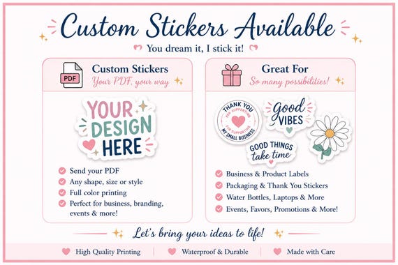 Custom PNG  Stickers