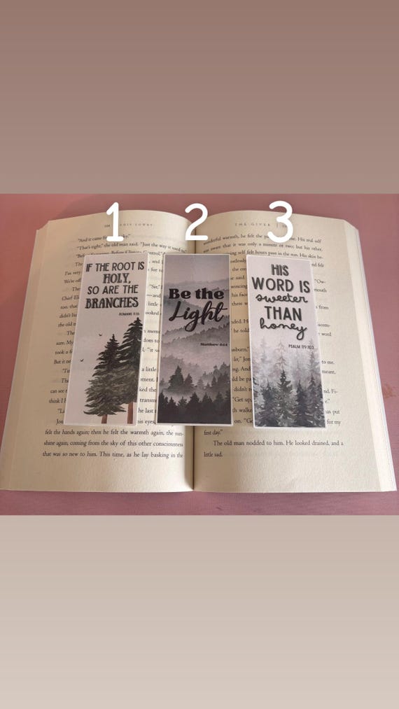 Faith Bookmarks: Christian Scripture Verse Art