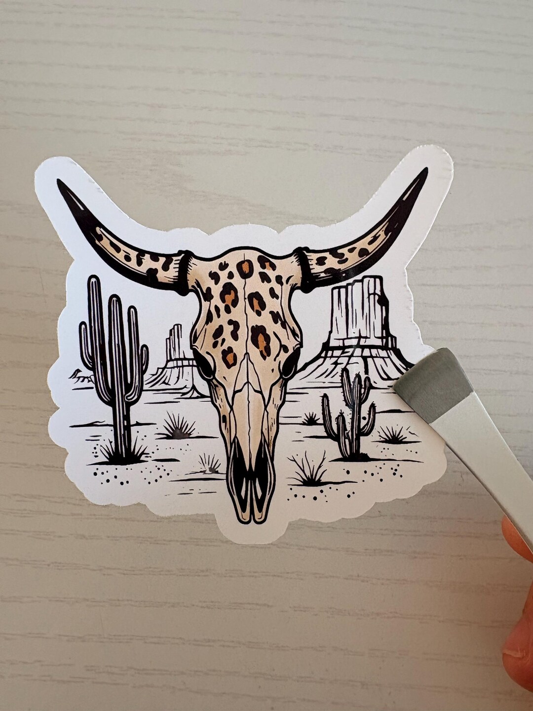 Cow Skull Sticker - Etsy