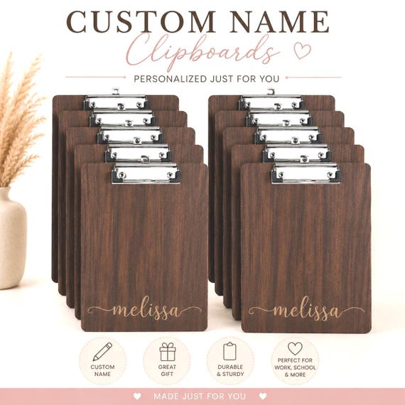Custom Wood clipboard
