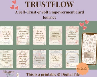 Motivational & Self-Care printable Quote Cards| Daily positive affirmations Cards Mindfulness for reflection y Soft Growth |Instant Download