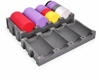 Bandeja y estuche para fichas de póker 2 en 1, cierre magnético, capacidad para 200 fichas