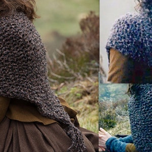 Claire&#39;s Shawl Knitting Pattern: Outlander Inspired Shoulder Wrap (PDF Pattern)