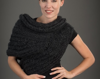 Huntress Cowl Knitting Pattern: Post Apocalyptic Capelet Scarf (PDF Pattern)