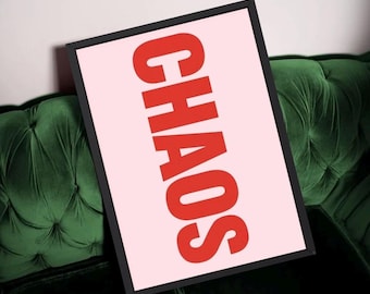 Chaos Wall Art - Abstract Art Print  - Modern Minimalist Decor