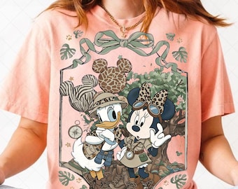 Animal Kingdom Safari PNG, Mickey Minnie Leopard Balloon Design (Digital Download)