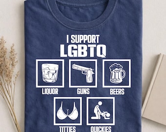 Je soutiens les LGBTQ PNG, t-shirt meme drôle, t-shirt graphique fierté arc-en-ciel, haut droits de l'homme, vêtements drapeau de la fierté, tenue de soutien du mois de la fierté