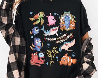 Finding Nemo Characters Png, Dory Marlin Sublimation Design (Digital Download)