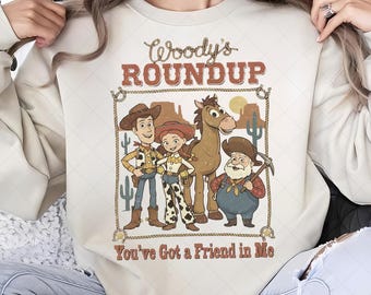 Toy Story Woody's Roundup PNG, Family Vacation Sublimation Design (Digital Download)