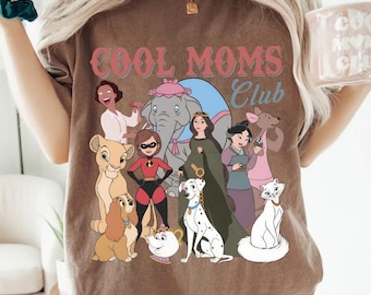 Comfort Colors® Retro Disney Cool Mom Clubs PNG, Funny Mom Outfit, Disney Moms Shirt, Best Mom Ever Tee, Mothers Day Gifts