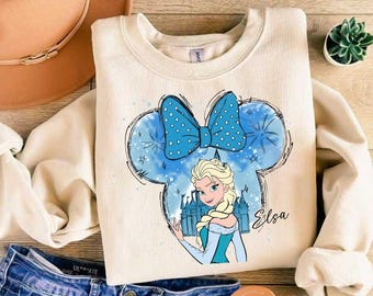 Disney Castle Frozen Elsa Princess Portrait Mickey Ears PNG,Magic Kingdom Disneyland Family Vacation Holiday Gift ( DIGITAL FILE)