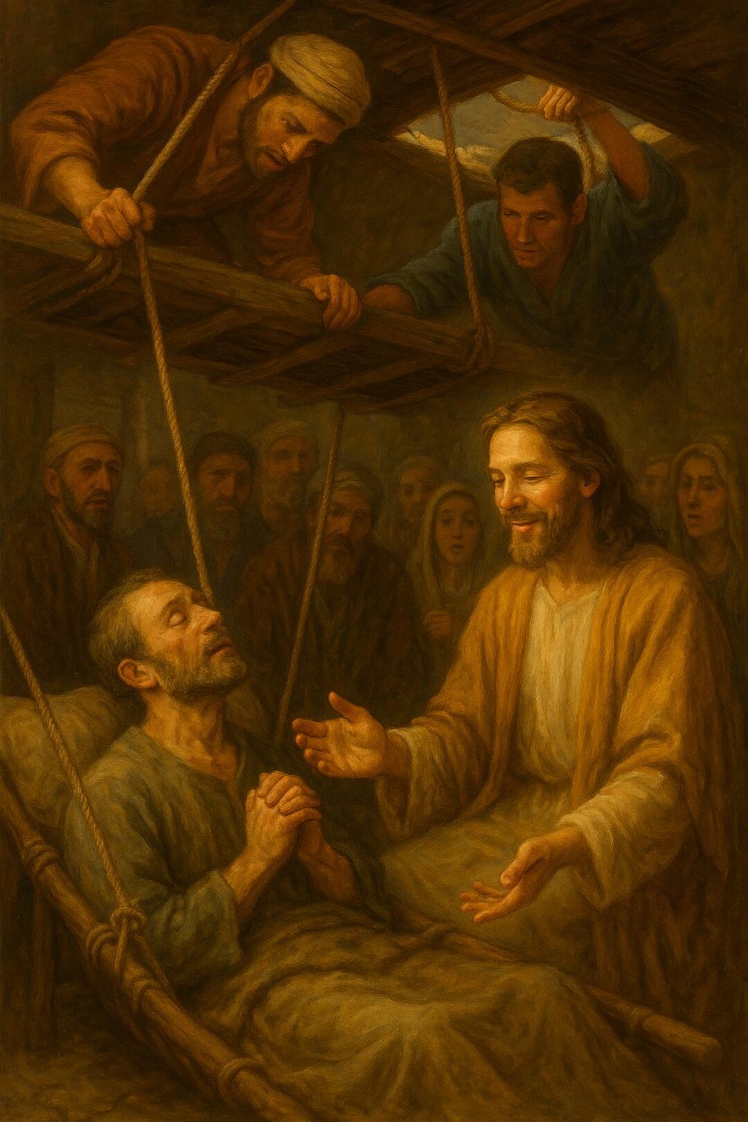 Jesus Heals the Paralytic – Luke 5 - Etsy