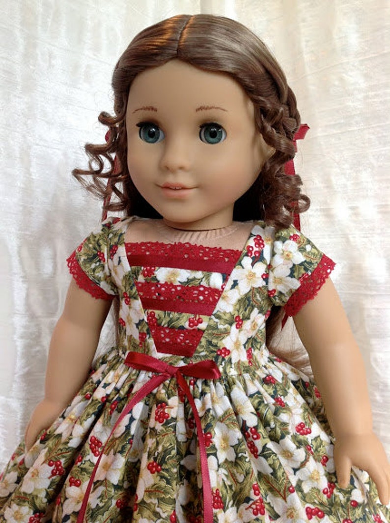 RESERVED 1850 Christmas dress for Marie-Grace | Etsy