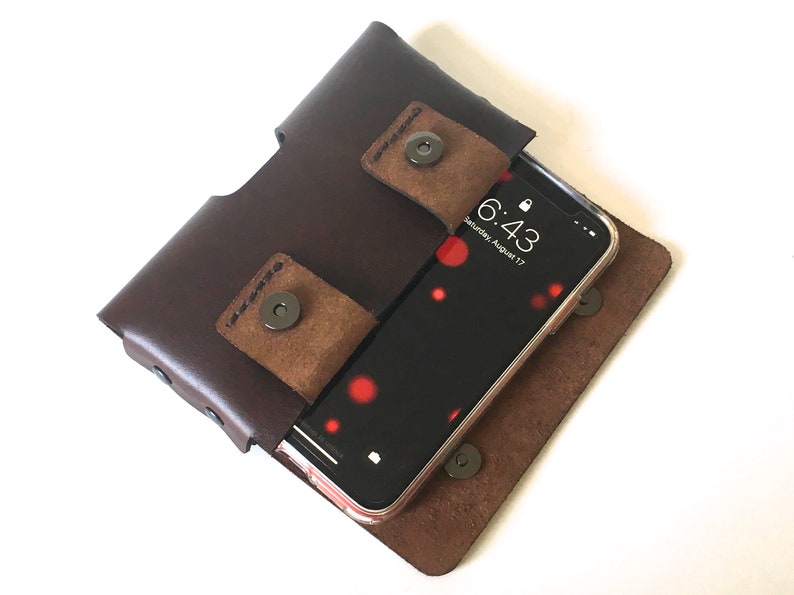 Handmade Iphone 11 XR Holster in Dark Espresso Brown Leather Etsy