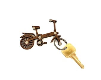 New! Bicycle Keychain for e-bike keys and other keys - made from leather - personalize it