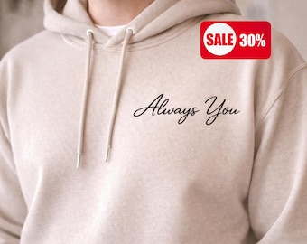 Immer du Hoodie - Minimalistisches Sweatshirt für Erwachsene
