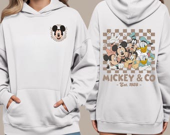 Retro Mickey & Co 1928 Shirt, Disneyland T-Shirt, Daisy Donald Goofy, Mickey und Freunde Familie Shirt, Disney Geschenk