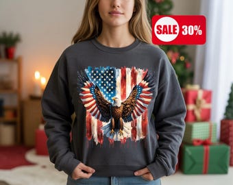 Hoodie • Vintage Amerikanische Flagge Hoodie