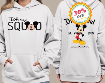 Felpa con cappuccio vintage Disneyland Minnie Mouse, felpa con grafica Cartoon Squad