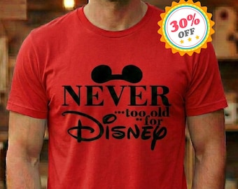 Nie zu alt Disney Grafik-T-Shirt Erwachsene Baumwolle Kurzarm