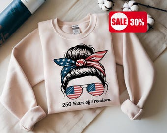 4th of Jul Grafik-Sweatshirt für Frauen
