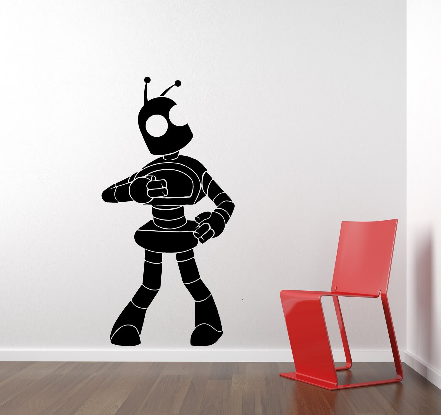 Robot wall decal robot doing the robot sticker Etsy