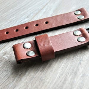 Handmade Leather Band, Men&#39;s watch strap 14mm 16mm 18mm 20mm 22mm watch band , leather watch band, Gift for him