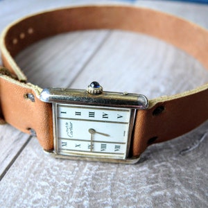 Double wrap wristwatch strap, leather band, wrist watch strap, genuine leather band, brown watch band, watch band 14mm, 16mm, 18mm, 20mm