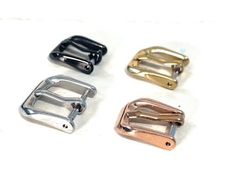Hebilla de reloj pequeña y estrecha: 8 mm, 10 mm, 12 mm, 14 mm, acero inoxidable, plateado, dorado, oro rosa, negro