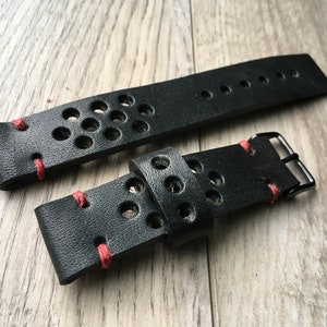 Leather Strap, Horween vintage sports band, vintage style Horween Dublin band, men’s band, gift for him, handmade band vintage style