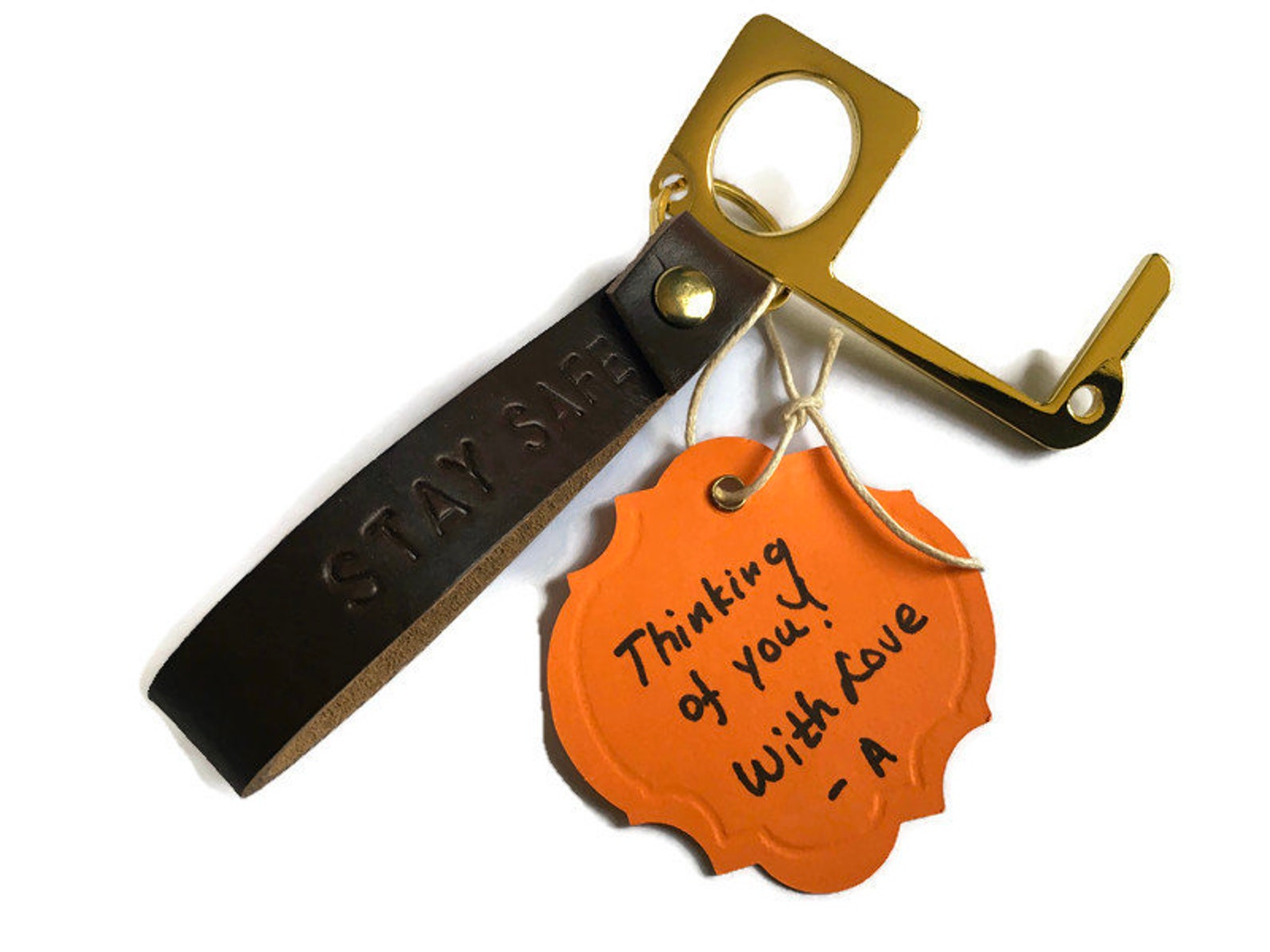 Antimicrobial keychain tool No Touch Opener Safety keychain Etsy