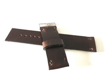 24mm 25mm 26mm 27mm 28mm 29mm 30mm wide Specialty Horween Leather Band Hard to find rare sizing  Leather, custom made-to-order, extra wide