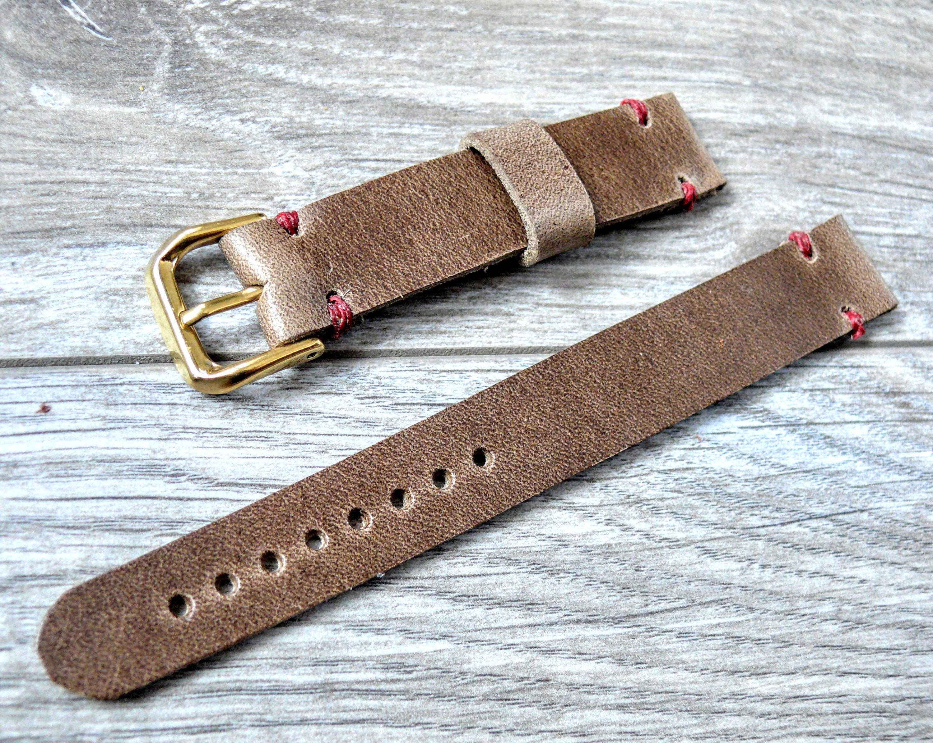 Handmade Leather Band For a vintage watch 14mm 16mm 18mm 20mm Etsy