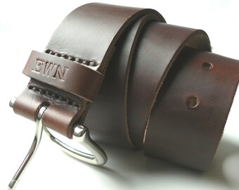 Handcrafted Men's Belt Full Grain Handmade Leather Belt - Etsy