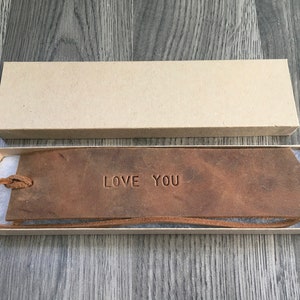 Distressed Leather Bookmark, Personalized Custom Made Bookmark, Genuine Leather Bookmark, Gift for Her, Gift for Him, Anniversary Gift