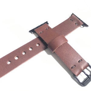 Leather Band, Series 8 Apple Watch, Leather Watch Strap, 38/40/41/42/44/45mm Leather Strap, Anniversary Gift, Leather Gift, 41mm 47mm band