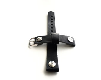 Fixed Lugs Watch band, Chicago Screws watch strap, Horween leather strap, 14mm, 16mm, 18mm, 20mm, 22mm, 24mm watch band