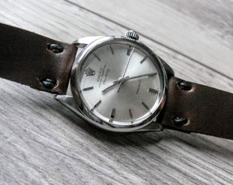 Handcrafted Horween Chromexcel Leather Watch Band - 18mm