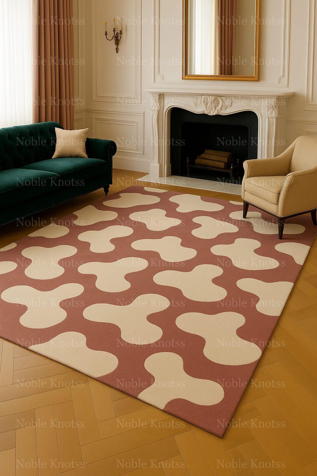 Modern Abstract Cloud Tufted Area Rug - Etsy