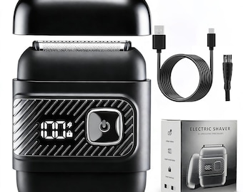 Electric Foil Shaver for Men 3D Floating Heads Razor Waterproof USB-C Charging Gift for Him