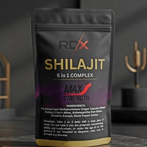 Shilajit 16000mg Complex 5-in-1 CAPSULES – Energy, Focus, Vitality & Stamina Support