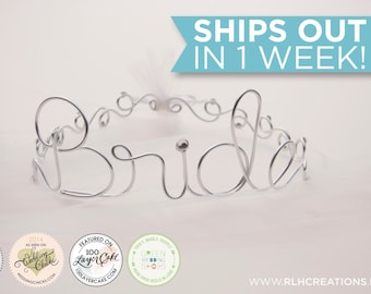 Personalized Tiara / Personalized Crown / Bachelorette Tiara / Birthday Tiara / Wire Name / Wire Name / Crown / Tiara / Tiara with Veil