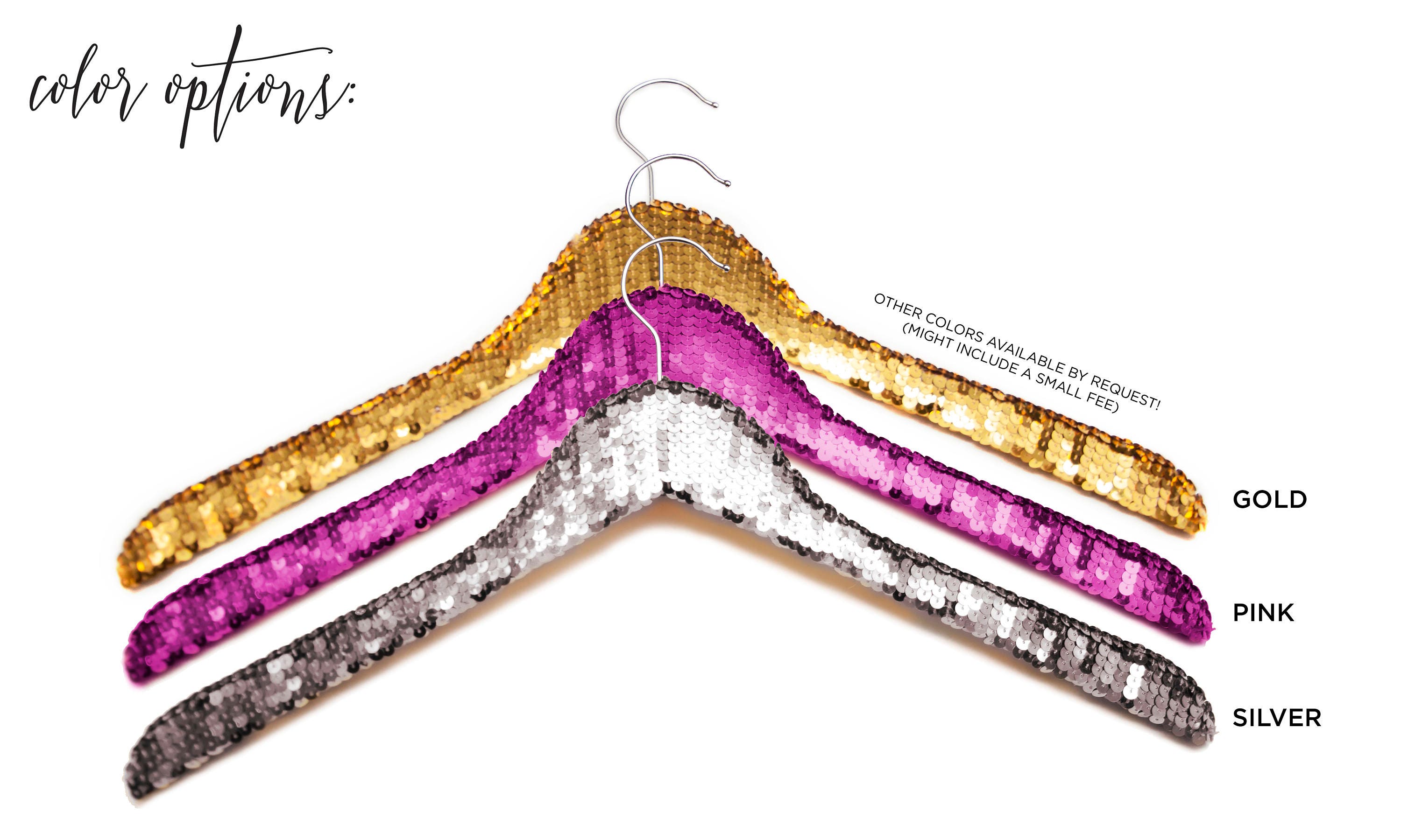 Sequin Wedding Hanger / Personalized Name Hanger / Gold Hanger Etsy