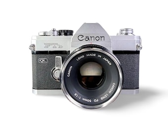 Canon FTb QL – Vintage 35mm Film Camera with FD 50mm f/1.8 Lens