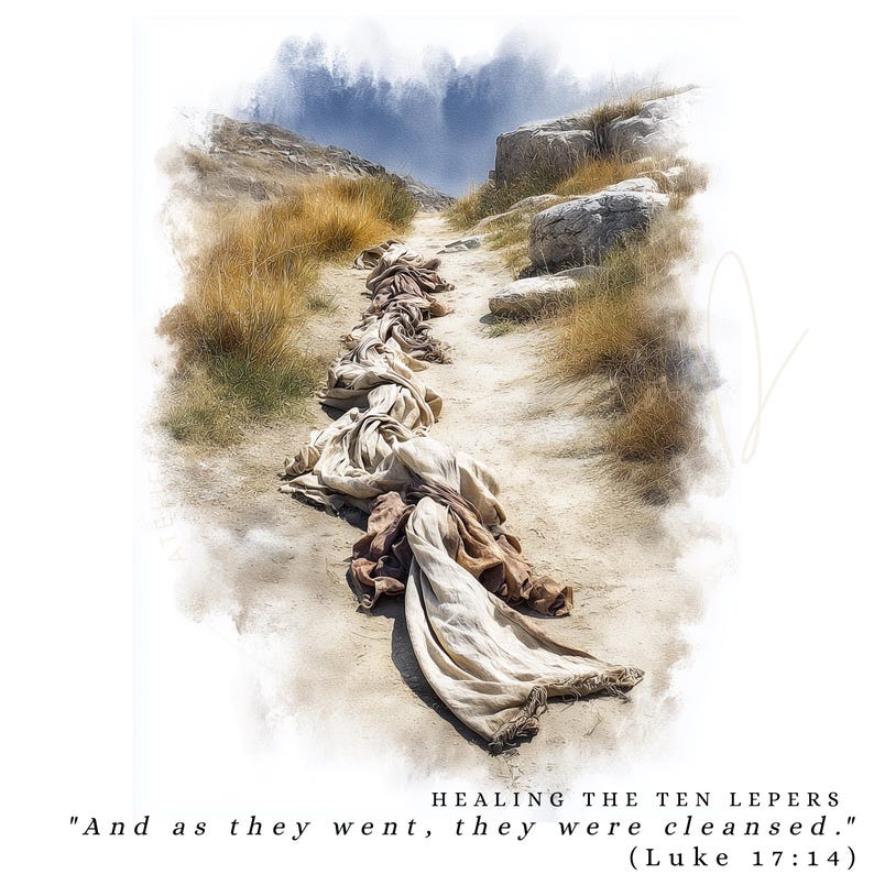 Miracles of Jesus Clipart PNG, Biblical Watercolor Sketch Set ...